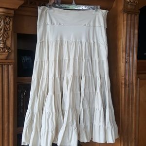 Pleated full skirt